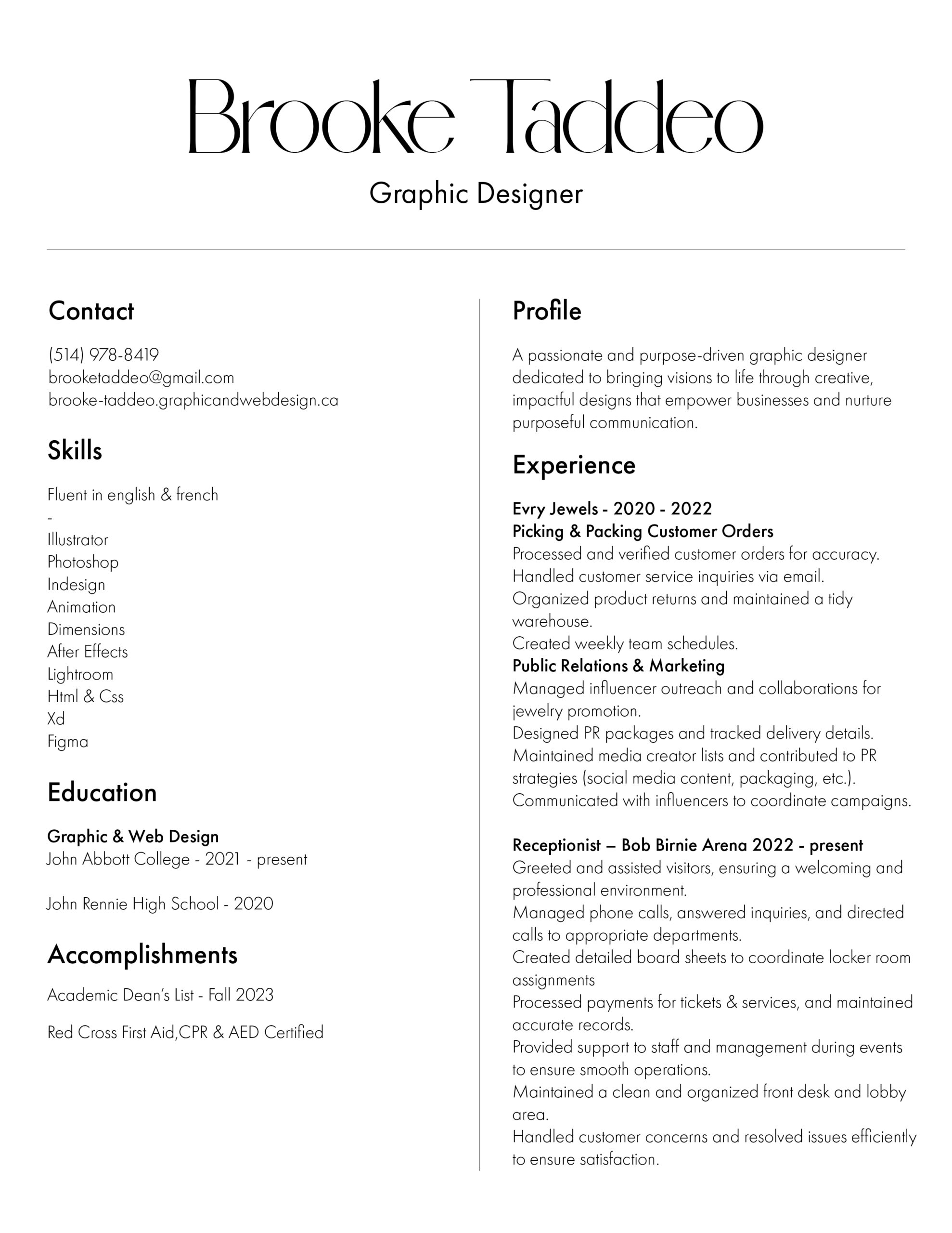 resume